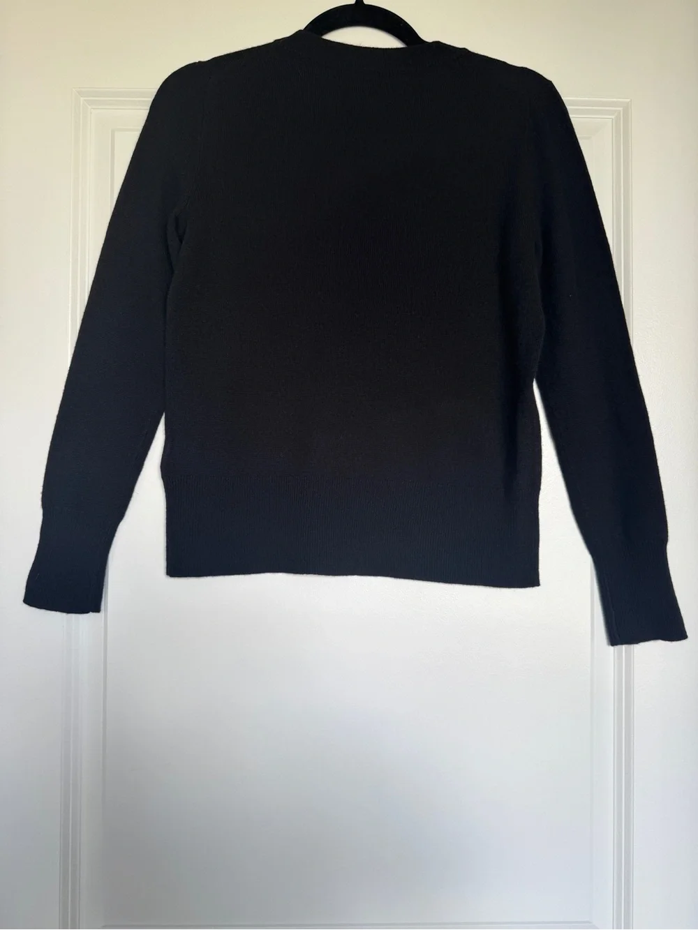 NWT! J. CREW Women’s Cashmere classic-fit crewneck sweater in black size XXS